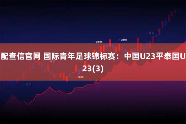 配查信官网 国际青年足球锦标赛：中国U23平泰国U23(3)